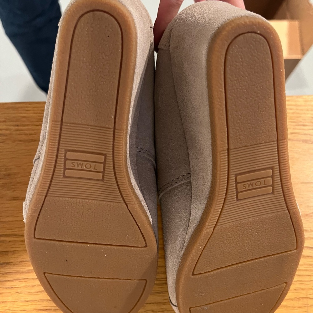 TOMS Tan Suede Shoes